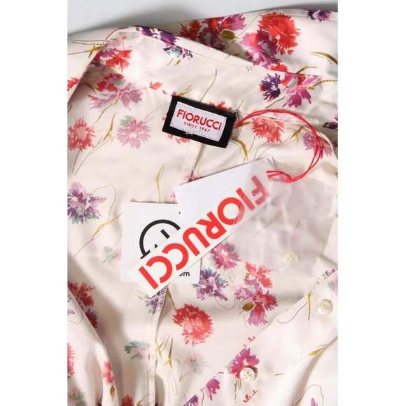 Fiorucci Floral Jumper, Romper - Shortsleeve NWT Sz Medium (Euro 44) - Picture 3 of 8